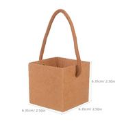 SUPVOX Kraft Paper Decorative Wrapping Bags with Handle 50pcs Waterproof with Nylon Rope for Bouquets and Mini Storage for Weddings and Gifting Occasions