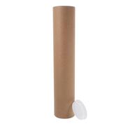 SUPVOX Kraft Paper Tube 6.5cm Inner Diameter 3mm Thick Poster Storage Cylinder for Artworks and Documents, DIY Craft Paper Blank Tube for Painting and Document Organization