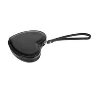 SUPVOX Ladies Heart-Shaped Mini Coin Purse Small Wallet with Snap Closure Cute Black Compact Change Purse for Women Girls Everyday Shopping and Travel