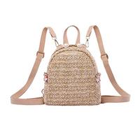 SUPVOX Lady Mini Backpack for Travel and Outdoor Use, Breathable and Material Comfortable Hand Feel, Simple Fashionable Khaki Design Women Travel Backpack