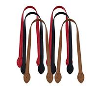SUPVOX Lady Parts 6pcs 24 Leather Purses Straps Leather Bag Handles Replacement Purse Straps Handbag Bag Wallet Straps (Red Black and Yellow Brown- Each Color 2pcs) Women's Crossbody Handbags