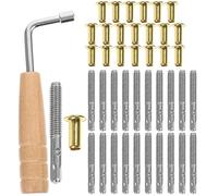 SUPVOX Laiya Piano String Set Lyre Tuning Pin Nail Lyre Harp Accessories Wrench Use for Music Making Equipment