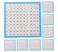 SUPVOX Laminated Hundreds Chart Numbers Chart 1-100 Math Table for Classroom and Homeschool Education Supplies 10 Sheets Continuous Counting Educational Poster