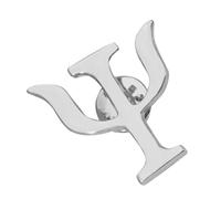 SUPVOX Lapel Pin Retro Alloy Badge Brooch Stylish Symbol Decorative Pin for Students and Psychology Enthusiasts at Formal Occasions Unique Psychology Themed Design Silver