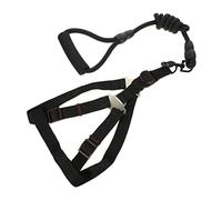 SUPVOX Large Breed Dog Nylon Harness and Leash Adjustable Outdoor Walking Controller Easy One Hand Operation Comfortable Fit for Pets