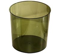 SUPVOX Large Capacity Plastic Trash Bin for Kitchen and Bathroom, Medium Green Open-top Household Waste Container, Practical Home Office Garbage Can