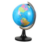 SUPVOX Large Desktop Geographic Globe for Educational World Globe Learning for Classroom and Home Ocean Topography Map Fully Assembled Sturdy Study Aid