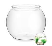 SUPVOX Large round Desktop Fish Tank, Unbreakable Plastic Goldfish Bowl for Office and Home Decor, Multi-functional Aquarium for Betta and Small Fish