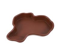 SUPVOX Large Turtle Bathing Tub for Reptiles Multi Use Water and Food Dish Spacious Terrarium Pool for Tortoises and Pets
