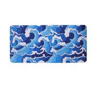 SUPVOX Large Wave Pattern Desk Mat 300x600x3mm Abstract Fluid Mouse Pad for Office and Study, Non-Slip Large Desk Pad Compatible with Gaming and Workstations