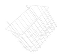 SUPVOX Large White Iron Rabbit Feeder Rack for Cage Hay Holder for Bunny Guinea Pig Chinchilla Ferret Space-saving Reusable Small Animal Food Container