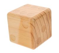 SUPVOX Large Wooden Dice for Lawn Games Giant Party Game Prop for Outdoor Activities Natural Wood Dice for Family Gatherings Fun Safe Entertainment for Adults
