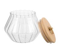 SUPVOX Laundry Powder Canister Glass Lidded Container for Laundry Condensate Beads Large Capacity Tight Sealing Kitchen Storage