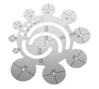 SUPVOX Leather Template Metal Ruler Circular Arc Shape for Precise Measurements in DIY Leather Crafting Tools