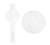 SUPVOX Leathercraft Acrylic Purse Stencil Template Set, DIY Small Wallet Pattern Mold for Handbag Coin Pouch Making, Universal Leather Craftwork Tool for Classic Wallet Design