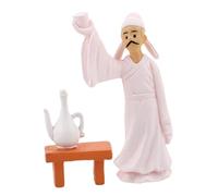 SUPVOX Li Poetry Figurine Miniature Side Table Sculpture Chinese Micro Landscape Decor for Home Office Desk Chinoiserie Bonsai Ornament Unique Cultural Gift