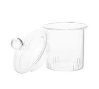 SUPVOX Lidded Glass Tea Strainer Infuser Replacement Set for 600ml Teapot, Removable Fine Mesh Filter with 7.5cm Lid, Loose Leaf Tea Accessories for Brewing and Steeping