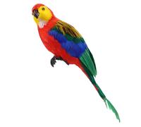 SUPVOX Lifelike Artificial Parrot Decoration Soft Feathered Home Ornament for Garden Living Room Study Christmas Ornaments Realistic Bird Model