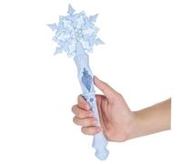 SUPVOX Light Up Snowflake Wand for Glow Fairy Wand with Non Slip Grip for Birthday Parties Cosplay Festivals and Role Play Sky Blue Snowflake Stick