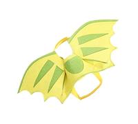 SUPVOX Lightweight Dinosaur Wing Pet Costume for Dogs and Cats Easy Wear Strap Design in Green for Parties and Photography Breathable and Comfortable Pet Apparel