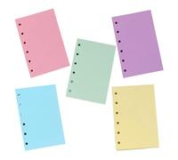 SUPVOX Lined Colored Loose Leaf Refills 250 Sheets A7 Size with 6 Hole Punch and Thick Paper for Ring Binder Inserts and Project Planner Notebooks