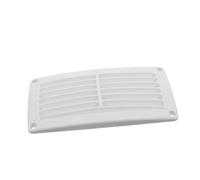SUPVOX Louvered Vent Cover for Boats and Rvs Large White Abs Ventilation Grille with Rain Protection Fresh Air Intake and Exhaust Vent for Yacht Trailer and Caravan Airflow