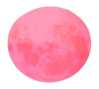 SUPVOX Luminous Moon Sticker Glow Dark Wall Decal for Nursery Ceiling Bedroom Soft Pink Glow DIY Moonlight Decoration Easy Peel and Stick Nighttime Comfort
