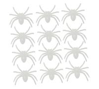SUPVOX Luminous Plastic Spiders for Halloween Decorations Glow the Dark Fake Spiders Random Colors for Spooky Atmosphere at Parties and Gatherings Random Color