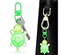 SUPVOX Luminous Turtle Keychain Glow-in-the-dark Animal Accessory Mini Backpack Charm for Women and Travel Bags
