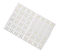 SUPVOX Luxury Leather Bible Index Tabs with Gold Foil, 80pcs (66 Pre-Printed + 14 Blank) Small White Bible Dividers for Study and Organization