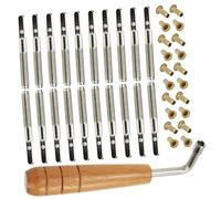 SUPVOX Lyre Harp String Peg Fixing Rivet Metal Pegs for Lyre Harp String Slack Adjuster Tools Tuning Replacement
