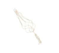 SUPVOX Macrame Woven Ukulele Hanger Cotton Wall Mount for Flower Pot Hanging White Hooks