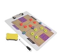 SUPVOX Magnetic Basketball Strategy Clipboard Double Sided Dry Erase Whiteboard PVC Coaching Board for Players and Coaches Portable Basketball Accessories Random Color