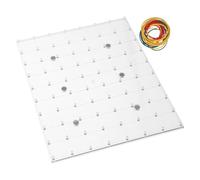 SUPVOX Magnetic Geoboard Math Manipulative Pegboard in Transparent Plastic Sensory Stem Educational for Fine Motor Skill Development Critical Thinking Classroom Use
