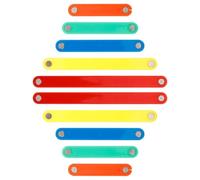 SUPVOX Magnetic Geometric Building Sticks 10pcs Set with 5 Lengths for Educational Math Geometry Strips for Preschool, Home School, and Classroom Learning