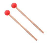 SUPVOX Marimba Mallet and Performance Drumstick for Musicians, 2pcs Red Universal Percussion Mallets Suitable for Marimba and Tongue Drum Playing