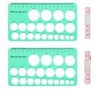 SUPVOX Measurement Card for Flanges Breast Flange Measuring Tool for Mothers Single Sided Geometric Ruler