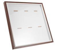 SUPVOX Medal Display Frame 30x30cm with Large Capacity Badge Case Decorative Shadow Box Photo Frame for Home Wall Mount and Desktop Storage