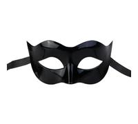 SUPVOX Men's Black Half Face Masquerade Ball Mask Made of Sturdy Plastic Classic Design, Party Accessory for Costume Parties and Carnivals