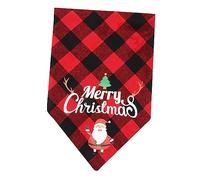 SUPVOX Merry Christmas Dog Bandanas Large Christmas Bandana for Dogs Pet Scarf Festive Pet