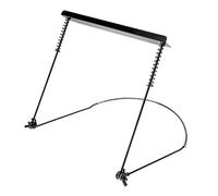 SUPVOX Metal Harmonica Neck Holder Zinc Alloy Harp Rack Support for 10/16/24-hole Harmonica Black with Neck Strap and Music Performance