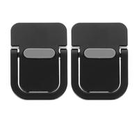 SUPVOX Metal Laptop Cooling Stand 2pcs Set, Portable Mini Invisible Laptop Riser with Heat Vent, Universal Height Adjustable Notebook Holder for Desk Use