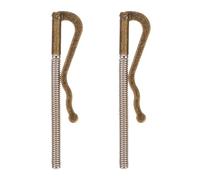 SUPVOX Metal Spring Money Clips Wallet Check Holders Banknote and Credit Card Clips 80mm Copper 2pcs for Men’s Cash and Card Organization