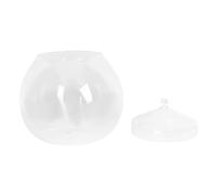 SUPVOX Micro Landscape Glass Ecological Bottle with Lid, 15cm Terrarium Container for Indoor Diy Moss Plant Display, Simple Glass Bottle Suitable for Desktop Gardening and Home Decor Random Style