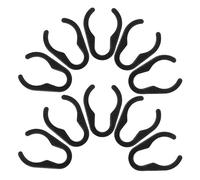 SUPVOX Microphone Cable Organizers 10Pcs Plastic Cable Clips for Mic Stand Cord Management Suitable for Studio and Ktv Environments