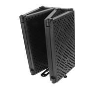 SUPVOX Microphone Isolation Shield Sound Absorbing Five-door Design Sturdy Abs and Eva Materials, Easy to Carry Mic Soundproof Guard for Studio Recording and Podcasting
