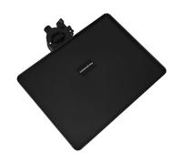 SUPVOX Microphone Stand Storage Tray Bracket Live Broadcast Shelf Clamp-on Thickened Black Medium Tray 22x16.5cm for Sound Card and Mic Accessories