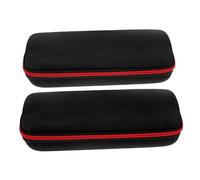 SUPVOX Microphone Storage Box for Wireless Microphones Featuring Mesh Sleeves Hard Case Material and Portable Design for Recording Sessions and Presentations The Go