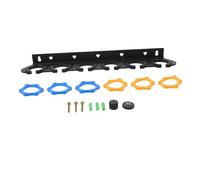 SUPVOX Microphone Wall Mount Bracket for Home Event Stage Hanging Microphone Stand Six Holes for Wireless and Wired Mic Storage