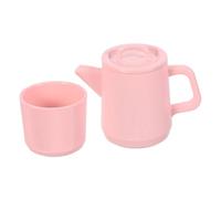 SUPVOX Mini Alloy Tea Set and Coffee Mug for Dollhouse Detailed Miniature Kitchen Accessories Realistic Tiny Teapot and Cups for Mini Tea Party Decor and Photography Props